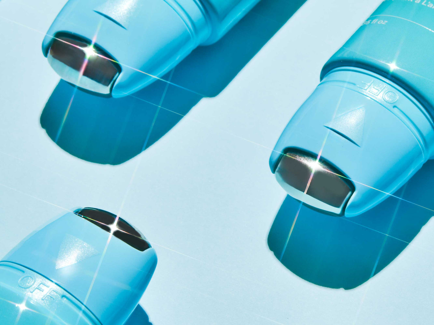 Close-up shot of The Depuffer’s cooling metal-tip applicator featured in a guide to reducing under-eye bags and puffy eyes