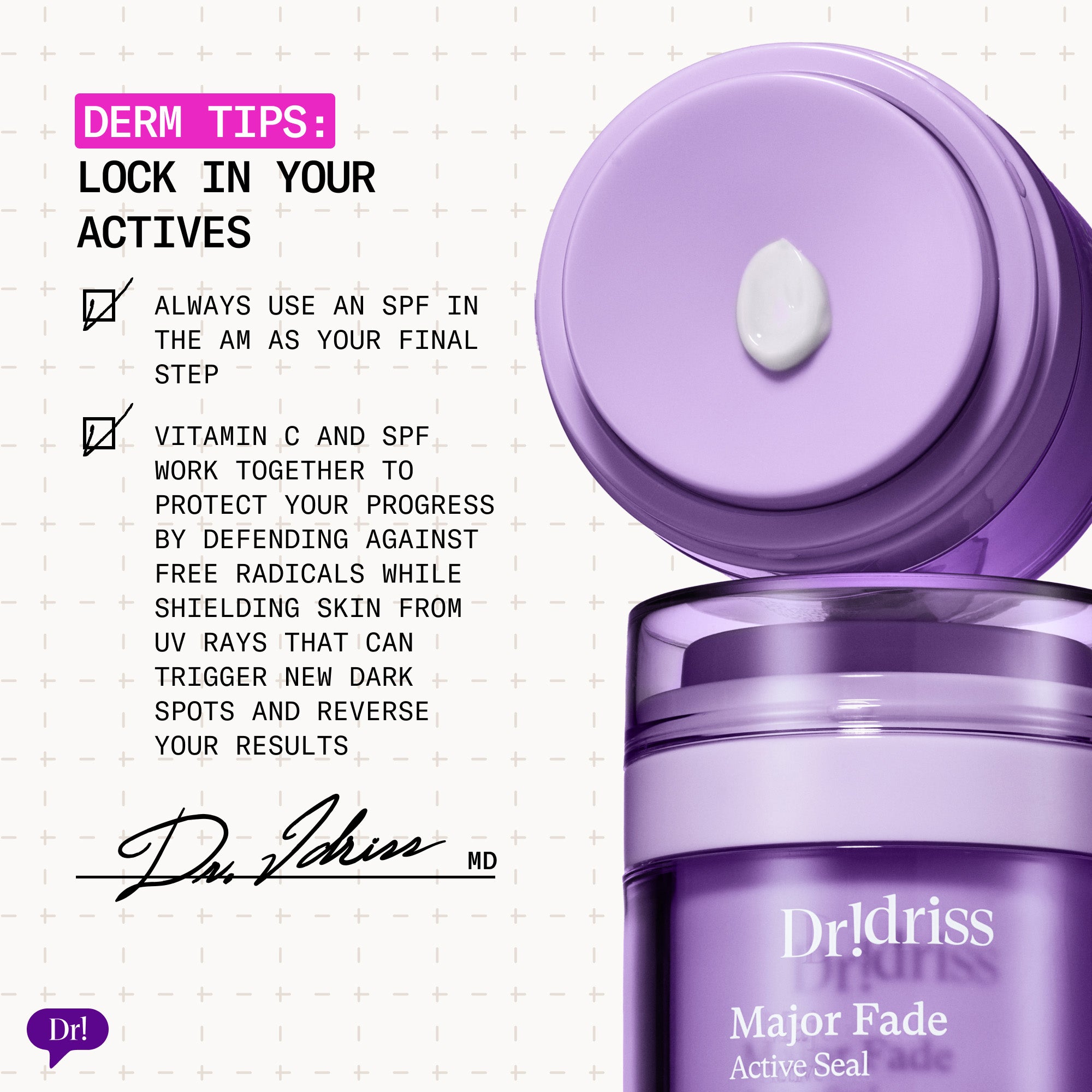 derm tips - lock in your actives