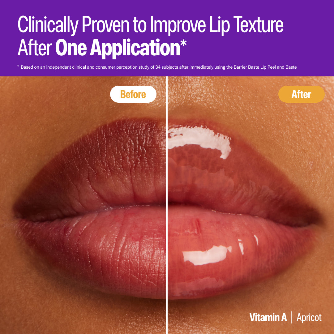 before and after showing apricot flavor