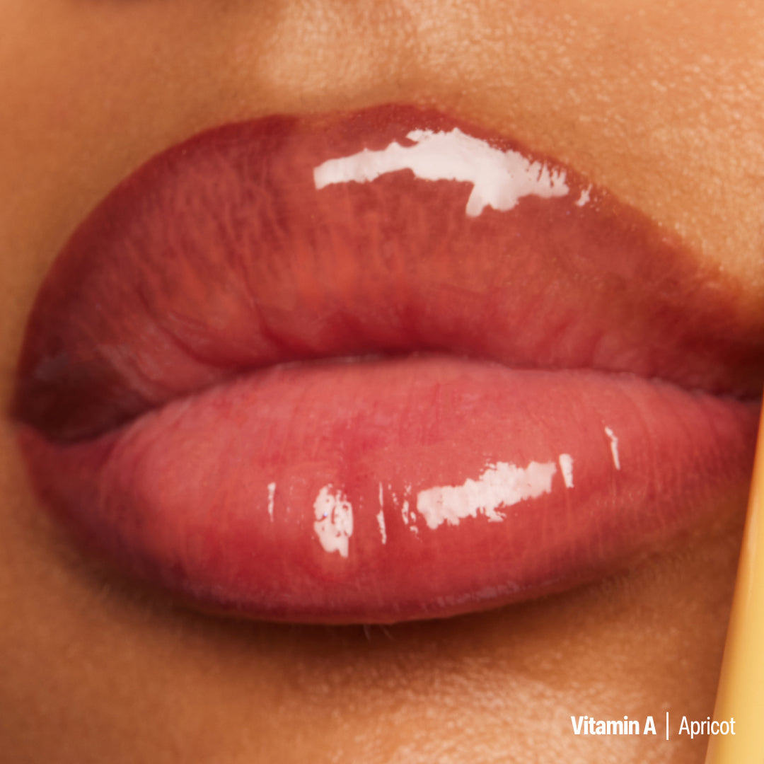 model wearing the apricot flavor