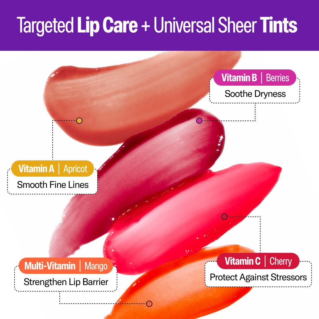Targeted lip care and universal sheer tings - why use each flavor