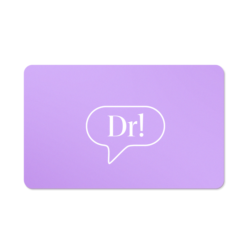 Dr. Idriss Digital Gift Card in signature lavender, the ultimate skincare gift for beauty lovers this season