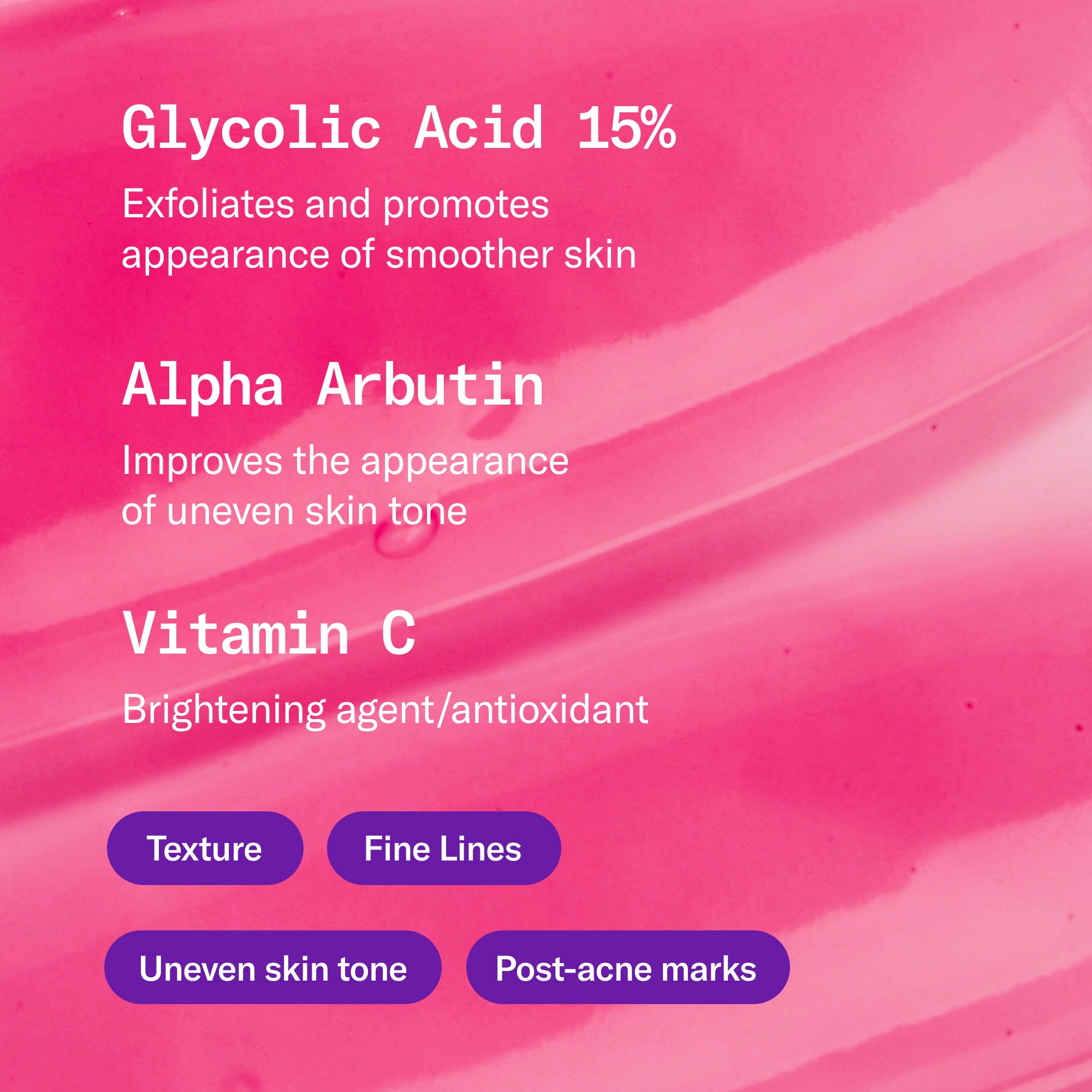 main ingredient callout of the major fade line