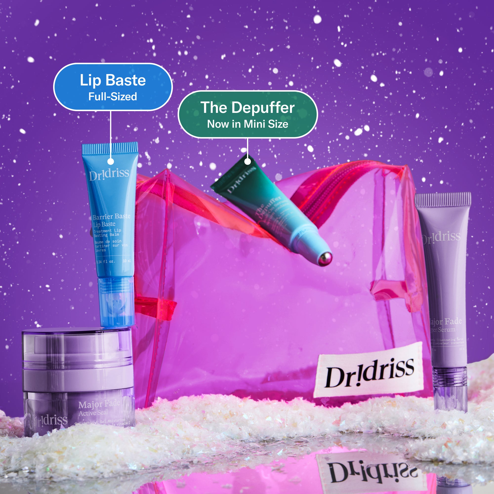 Showing the full set and the bag