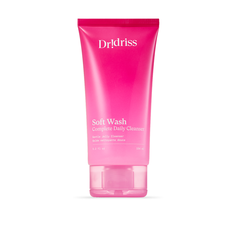 Dr. Idriss Soft Wash Complete Daily Cleanser, a makeup-removing jelly wash