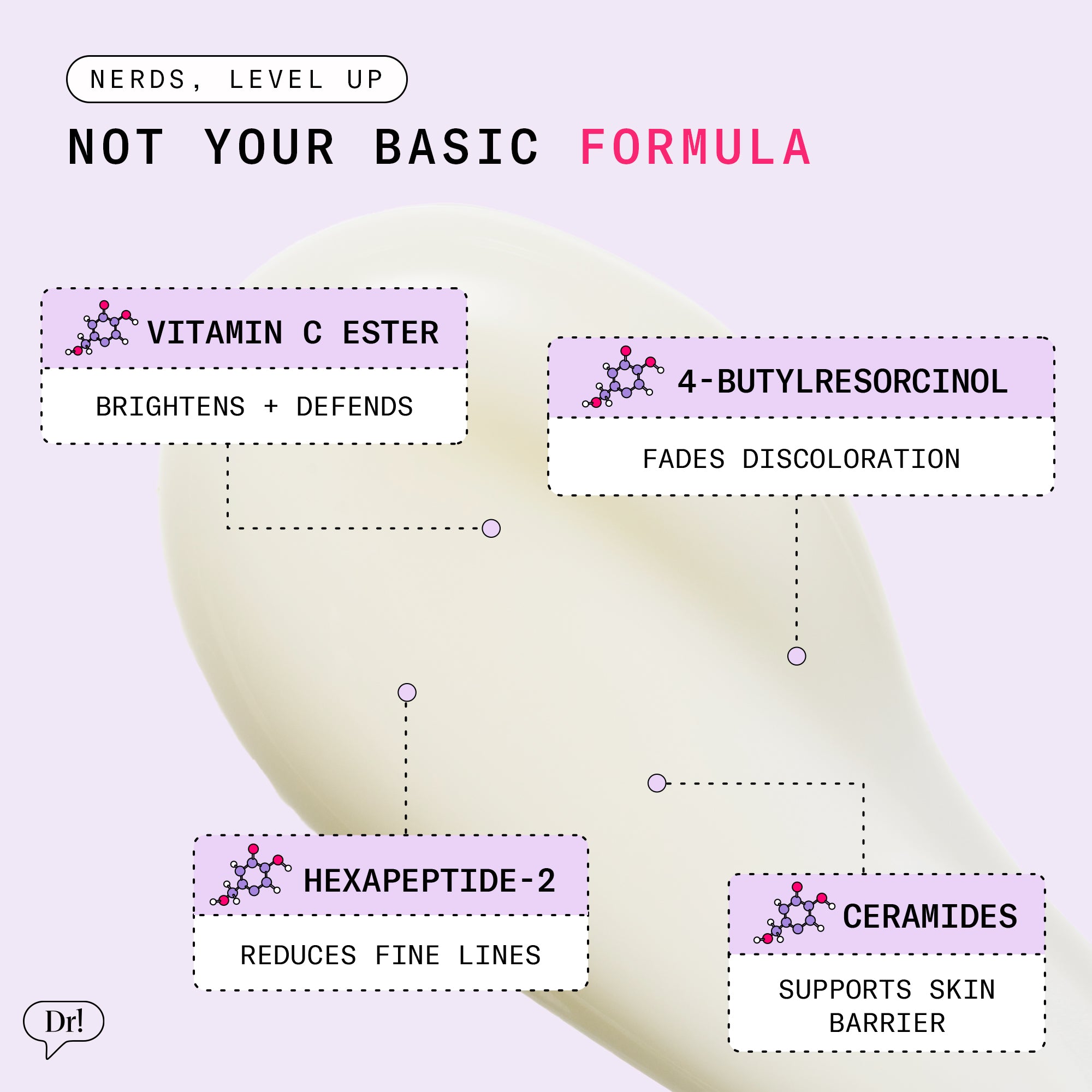 Key ingredients for Major Fade Active Seal include Vitamin C Ester, 4-Butylresorcinol, Hexapeptide-2, and Ceramides
