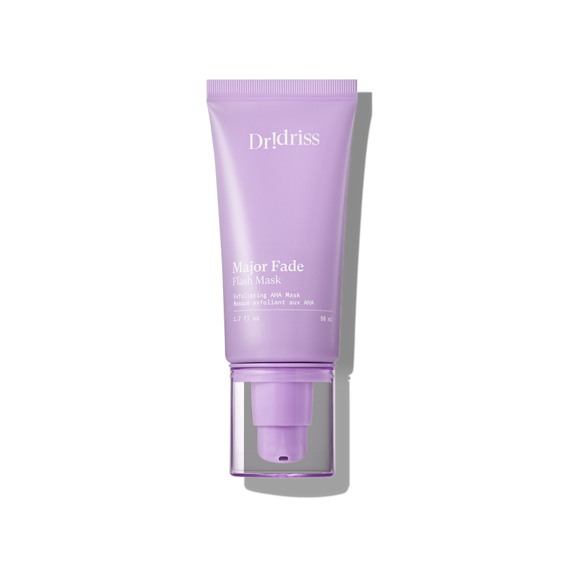 Dr. Idriss Major Fade Flash Mask, a Women's Health Beauty Award winning AHA exfoliating mask in lavender tube