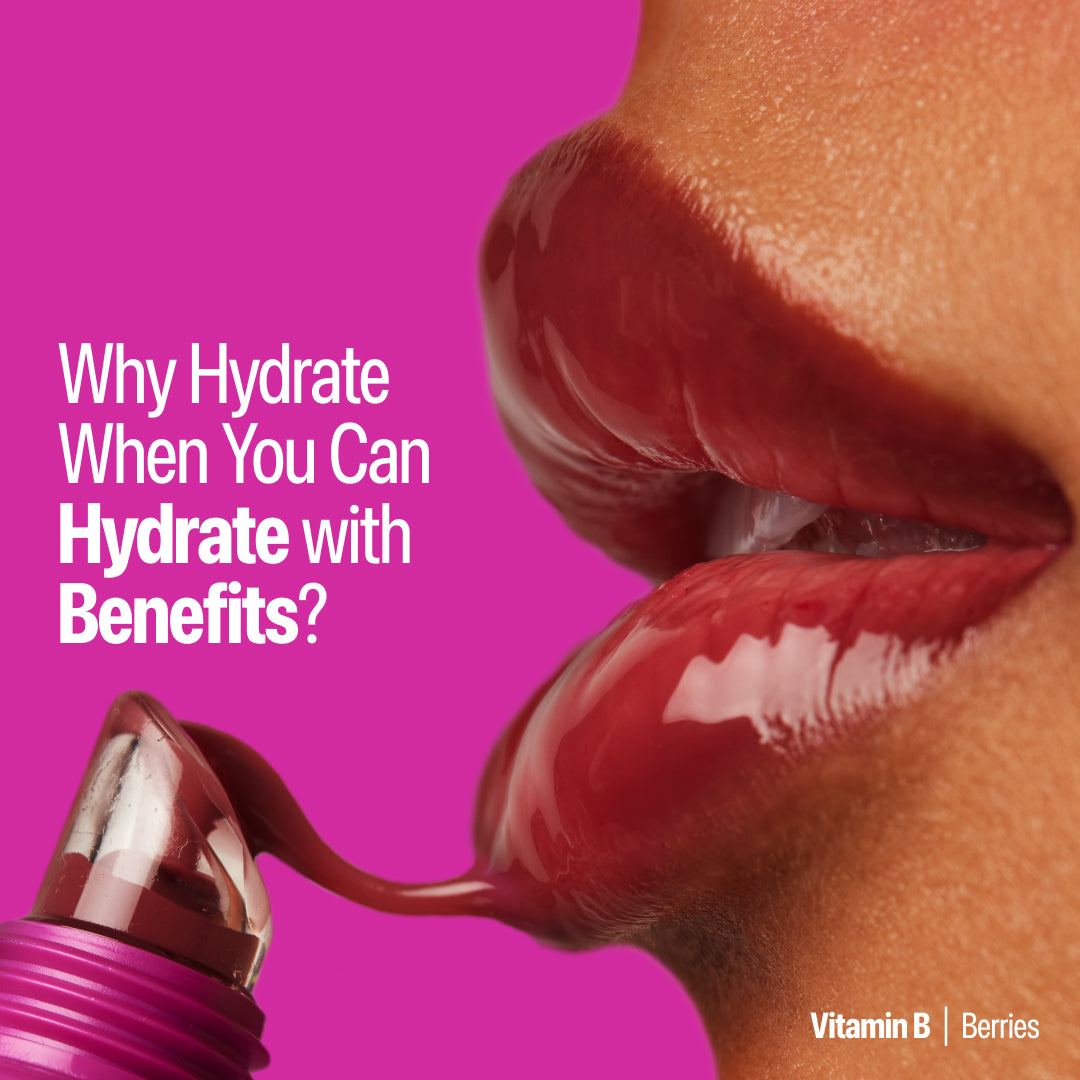 Why hydrate when you can hydrate with benefits? showing the Berries flavor