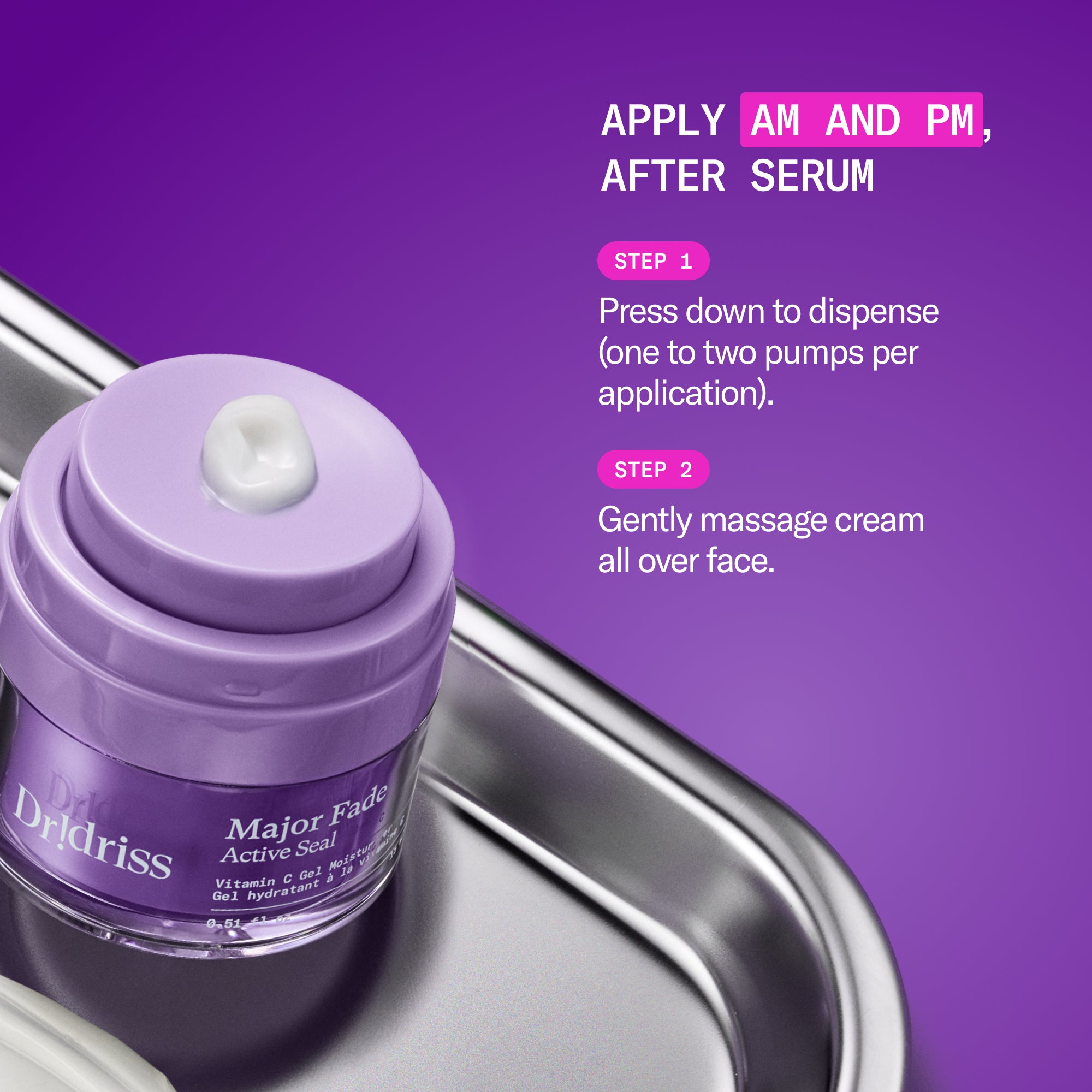 appl am and pm after your serum