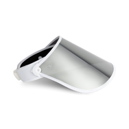 The limited edition Dr. Idriss x Bluestone Sunshields Major Shade Full Lux Sunshield in white - side view