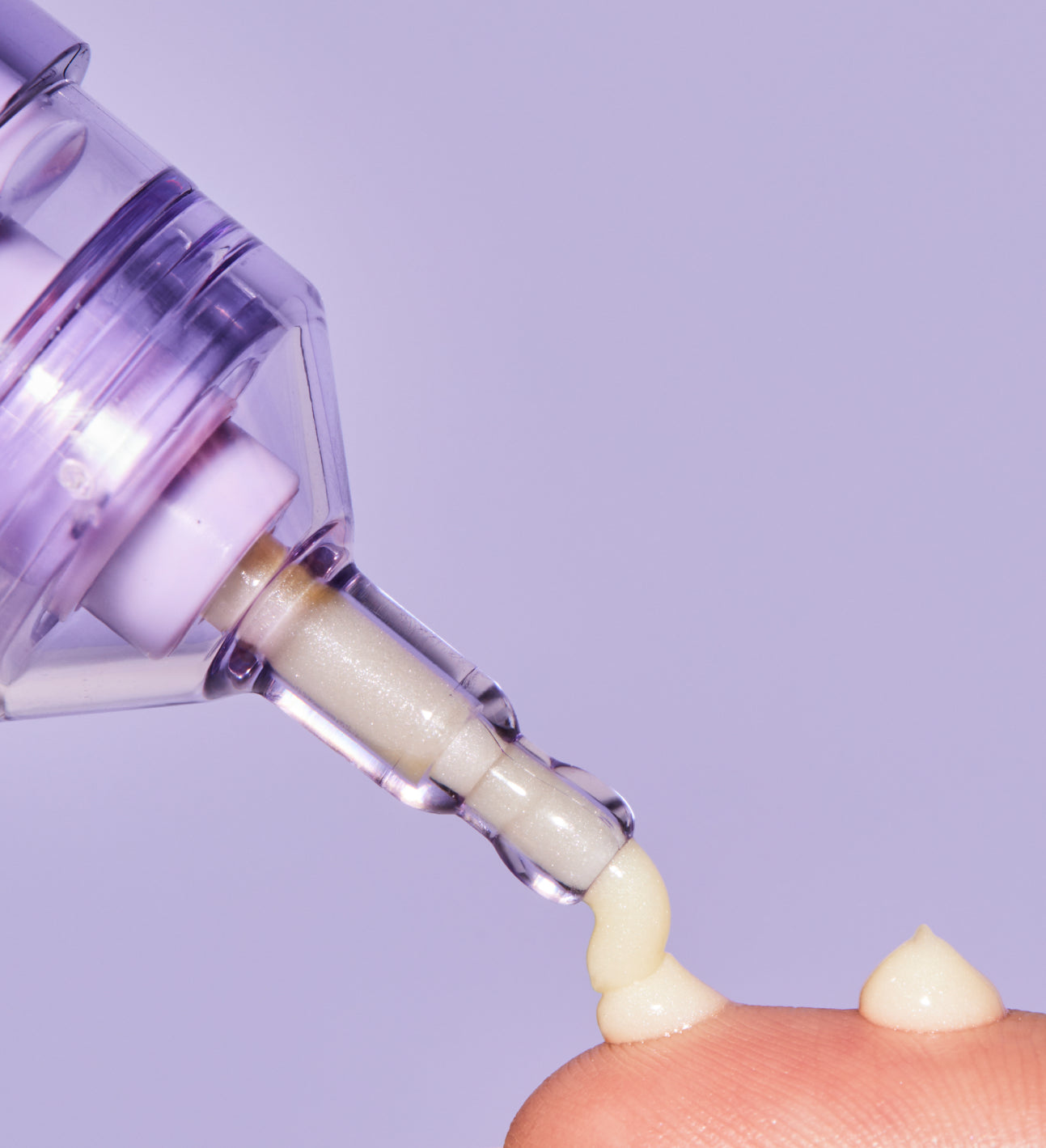 application of the hyper serum onto a finger