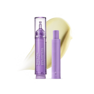 Major Fade Hyper Serum brightening treatment pen with illuminating serum texture smear on black background