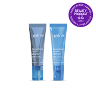 Main shot of the lip duo featuring the lip peel and lip baste - winner of Beauty Product of the Year at the 2025 Glossy Beauty Awards