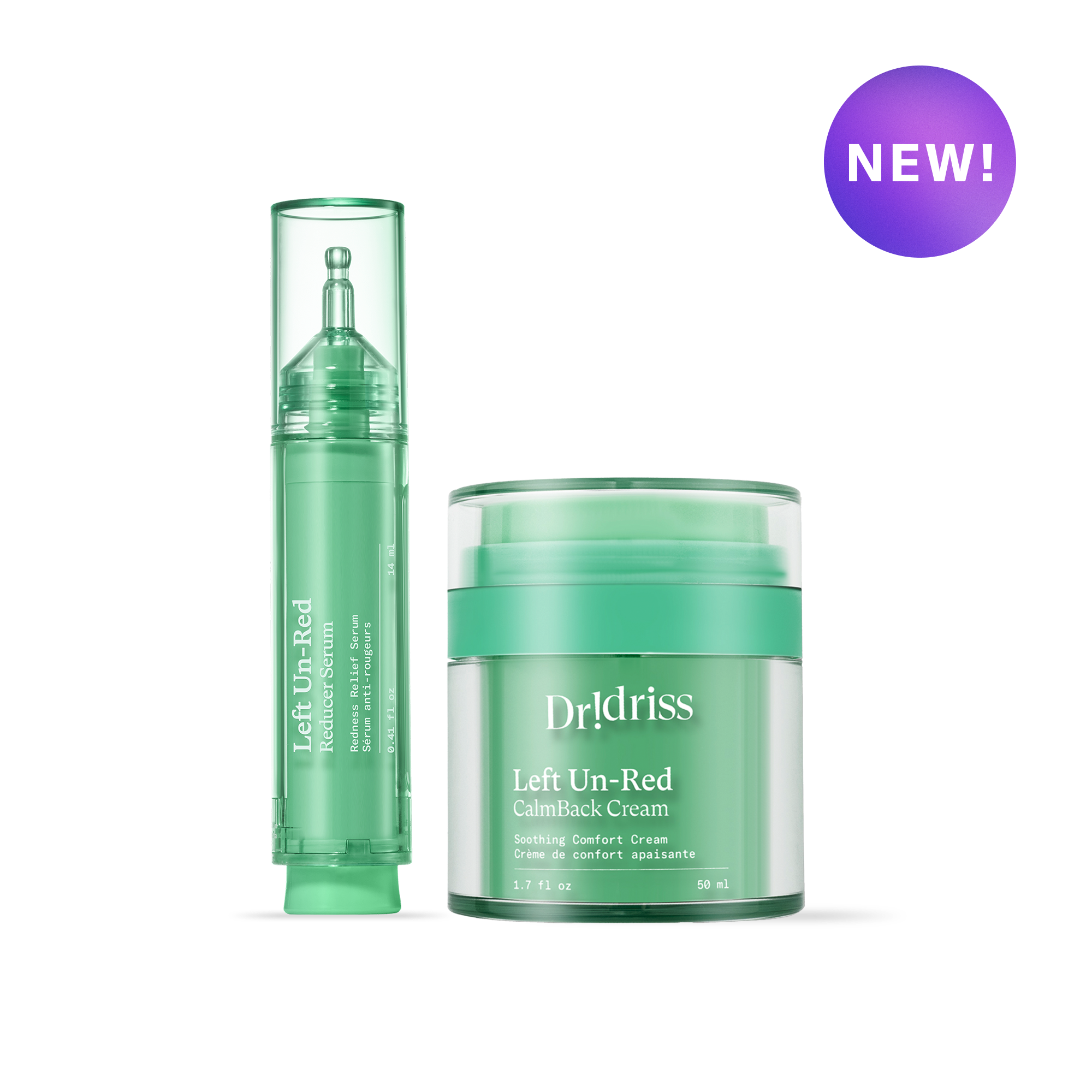 Main image shot of the Left Un-Red Redness Duo