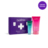 Group shot of the Redness Relief Kit - a limited edition kit featuring Soft Wash and the Depuffer