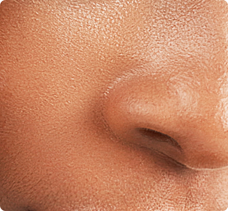 close up of healthy skin barrier