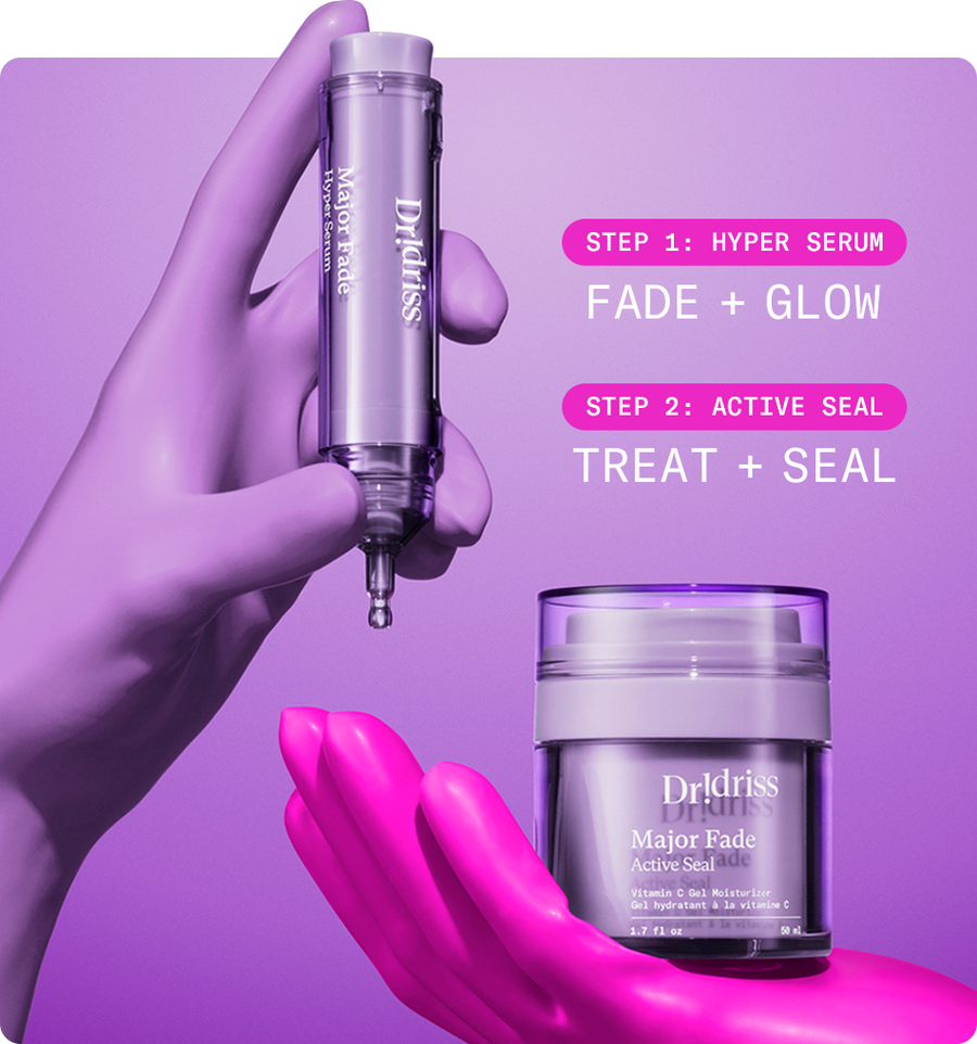 Step 1 Hyper Serum and Step 2 Active Seal, the two-step Major Fade Duo