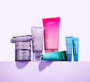 Group image of all Dr. Idriss products together on a purple background